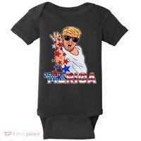 Trump Merica Salt Bae Baby Bodysuit thumb 0