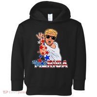 Trump Merica Salt Bae Toddler Hoodie thumb 0