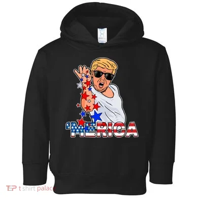 Trump Merica Salt Bae Toddler Hoodie
