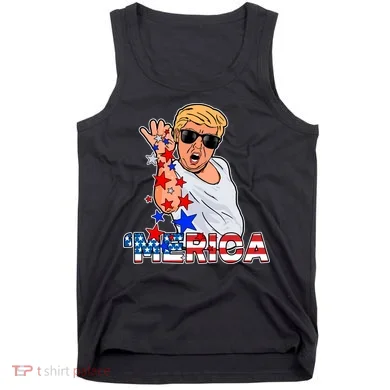 Trump Merica Salt Bae Tank Top