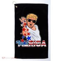 Trump Merica Salt Bae Golf Towel thumb 0