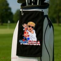 Trump Merica Salt Bae Golf Towel thumb 2