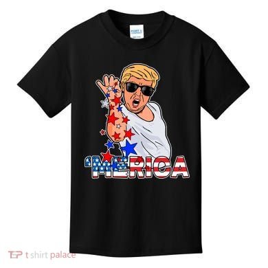 Trump Merica Salt Bae Kids T-Shirt
