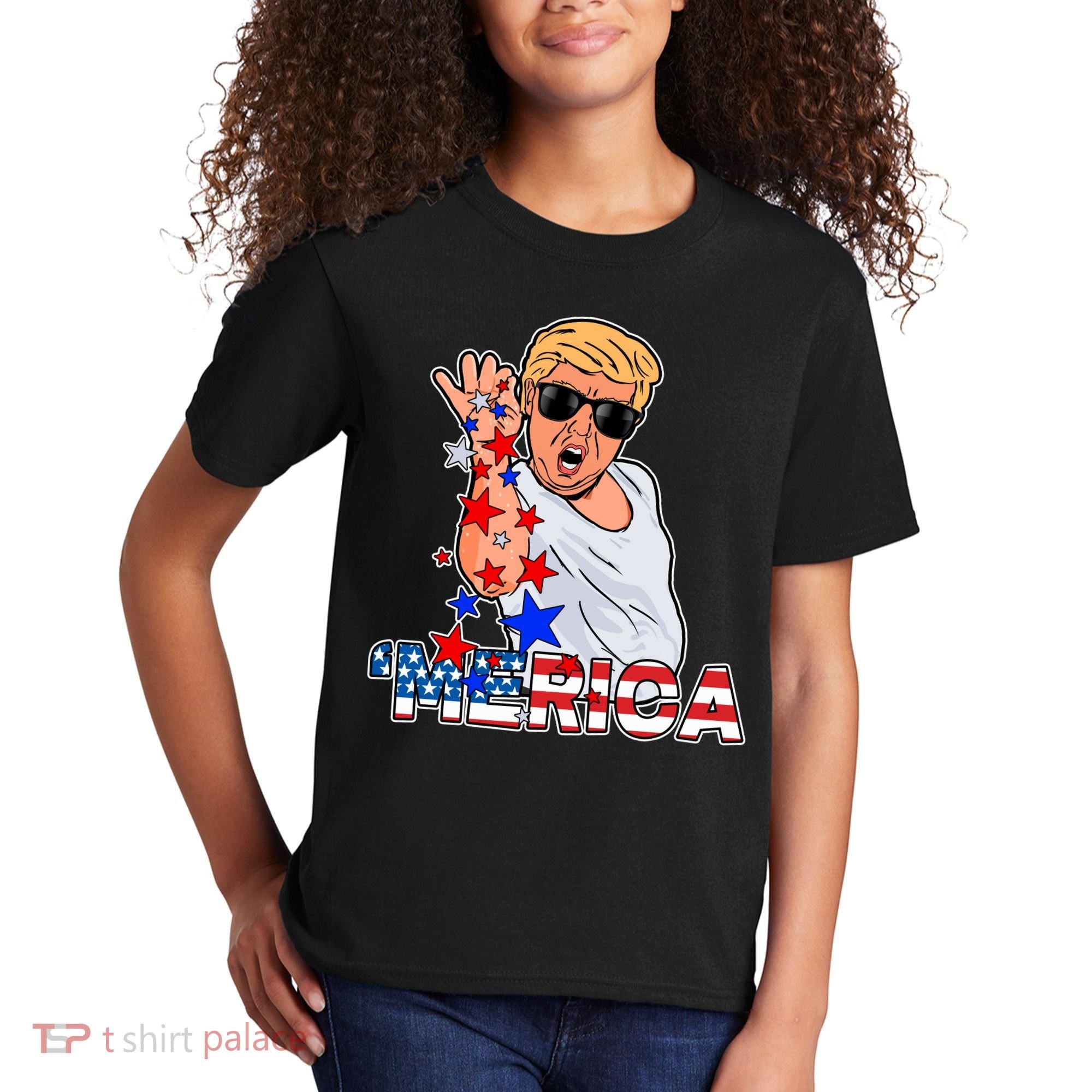 Trump Merica Salt Bae Kids T-Shirt