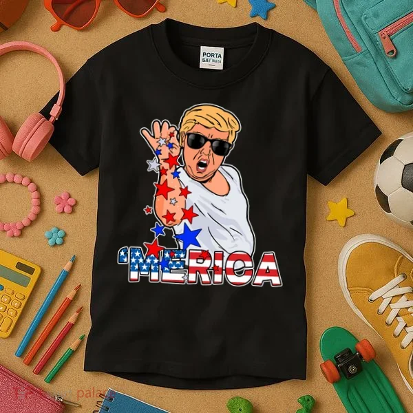 Trump Merica Salt Bae Kids T-Shirt
