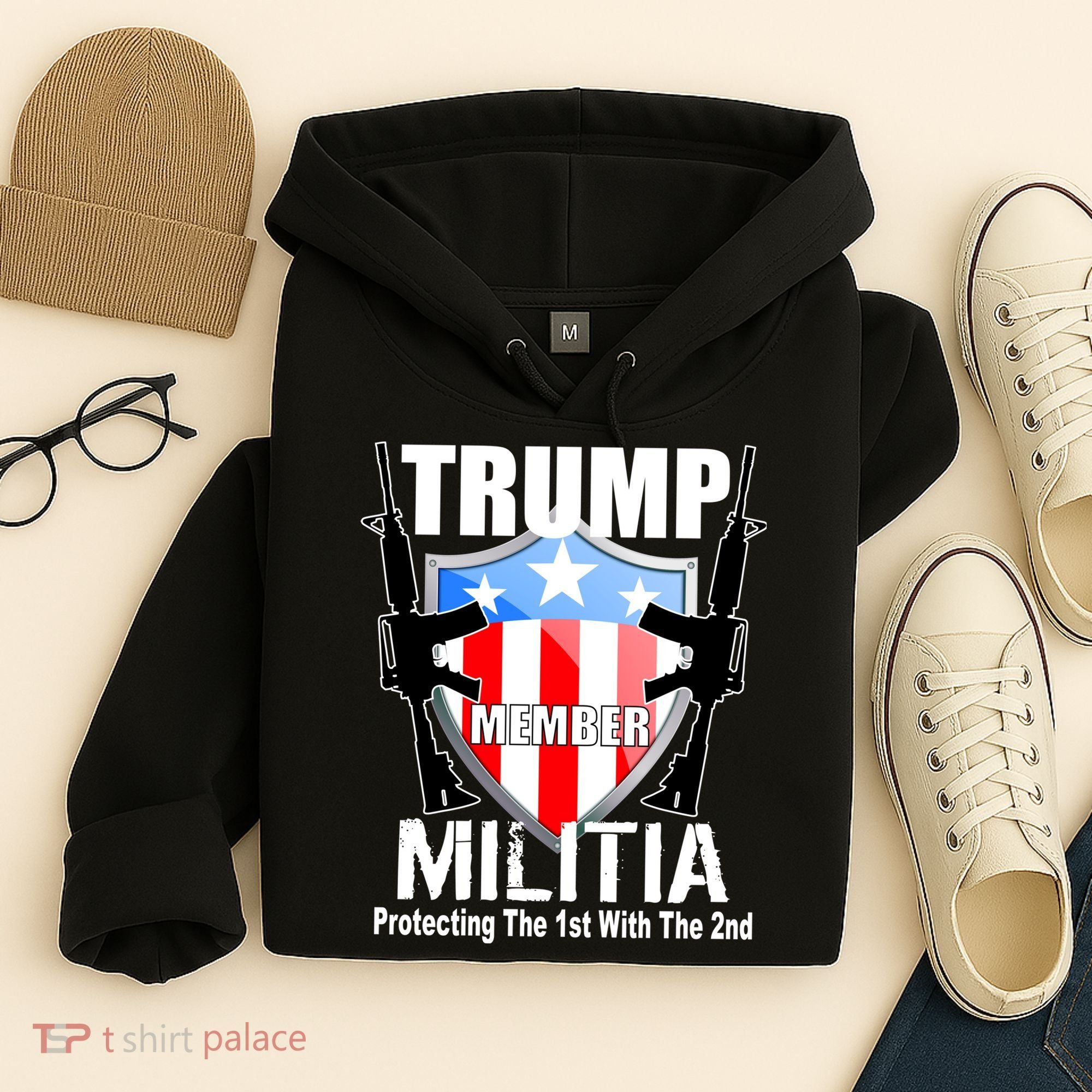 Trump Militia Protecting The 1st With 2nd Hoodie