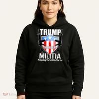 Trump Militia Protecting The 1st With 2nd Hoodie thumb 5