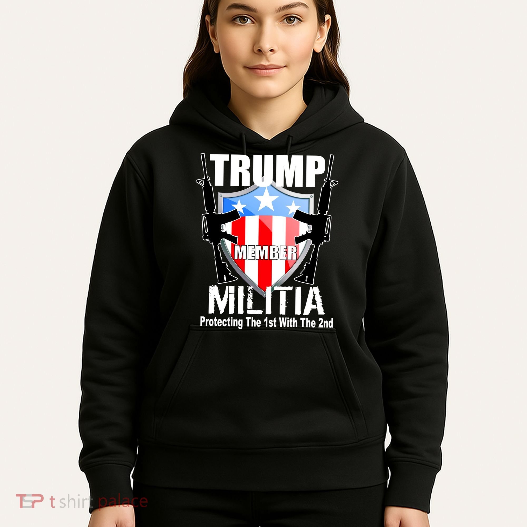 Trump Militia Protecting The 1st With 2nd Hoodie