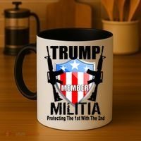 Trump Militia Protecting The 1st With 2nd Coffee Mug thumb 4