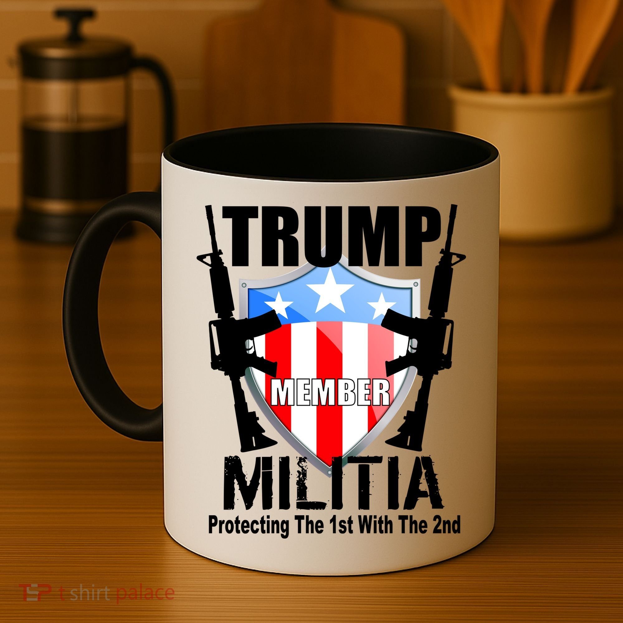 Trump Militia Protecting The 1st With 2nd Coffee Mug