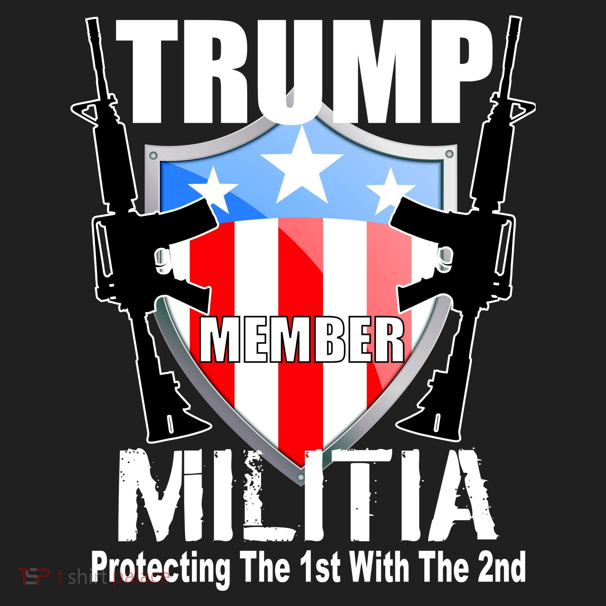 Trump Militia Protecting The 1st With 2nd Beanie