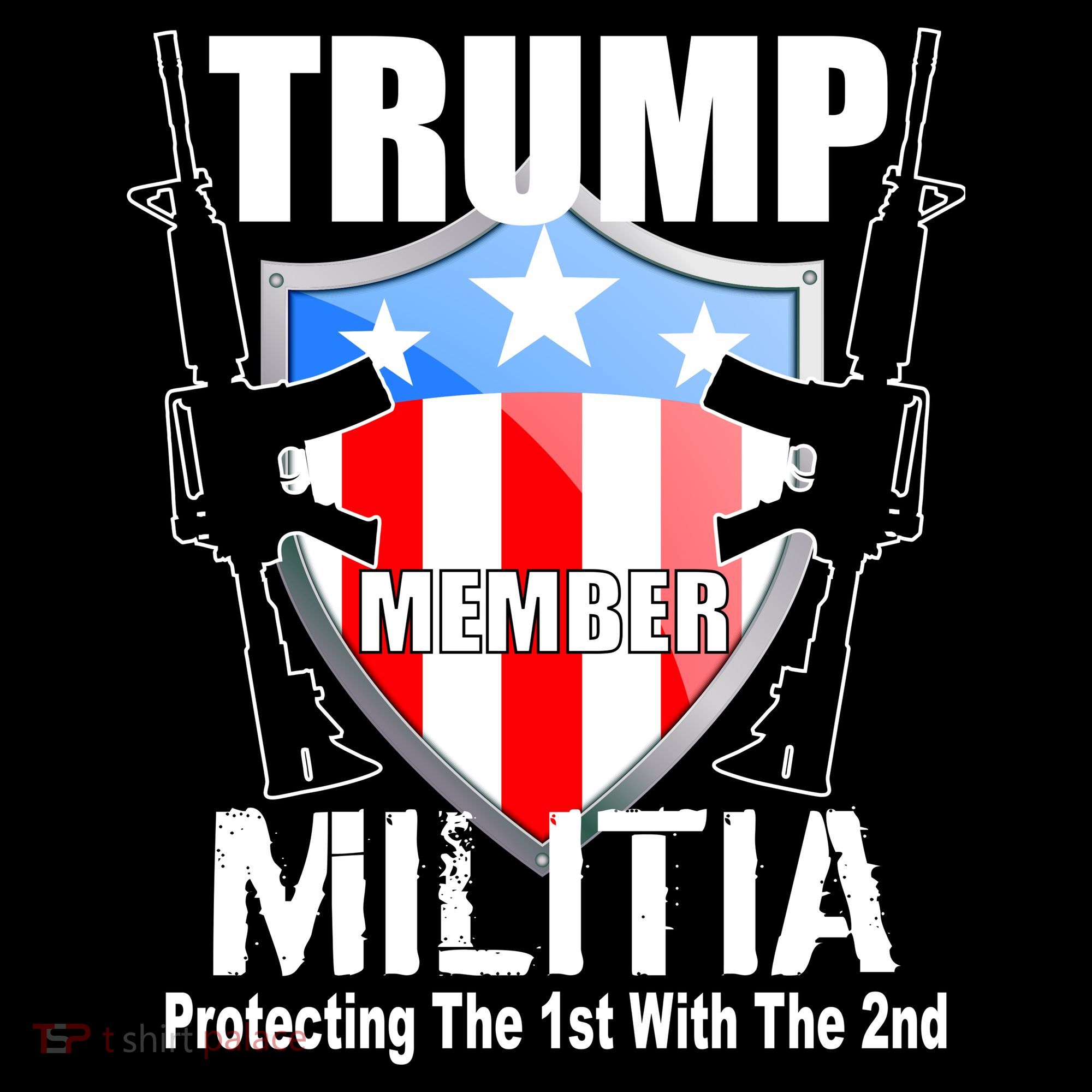 Trump Militia Protecting The 1st With 2nd Women's Tank Top