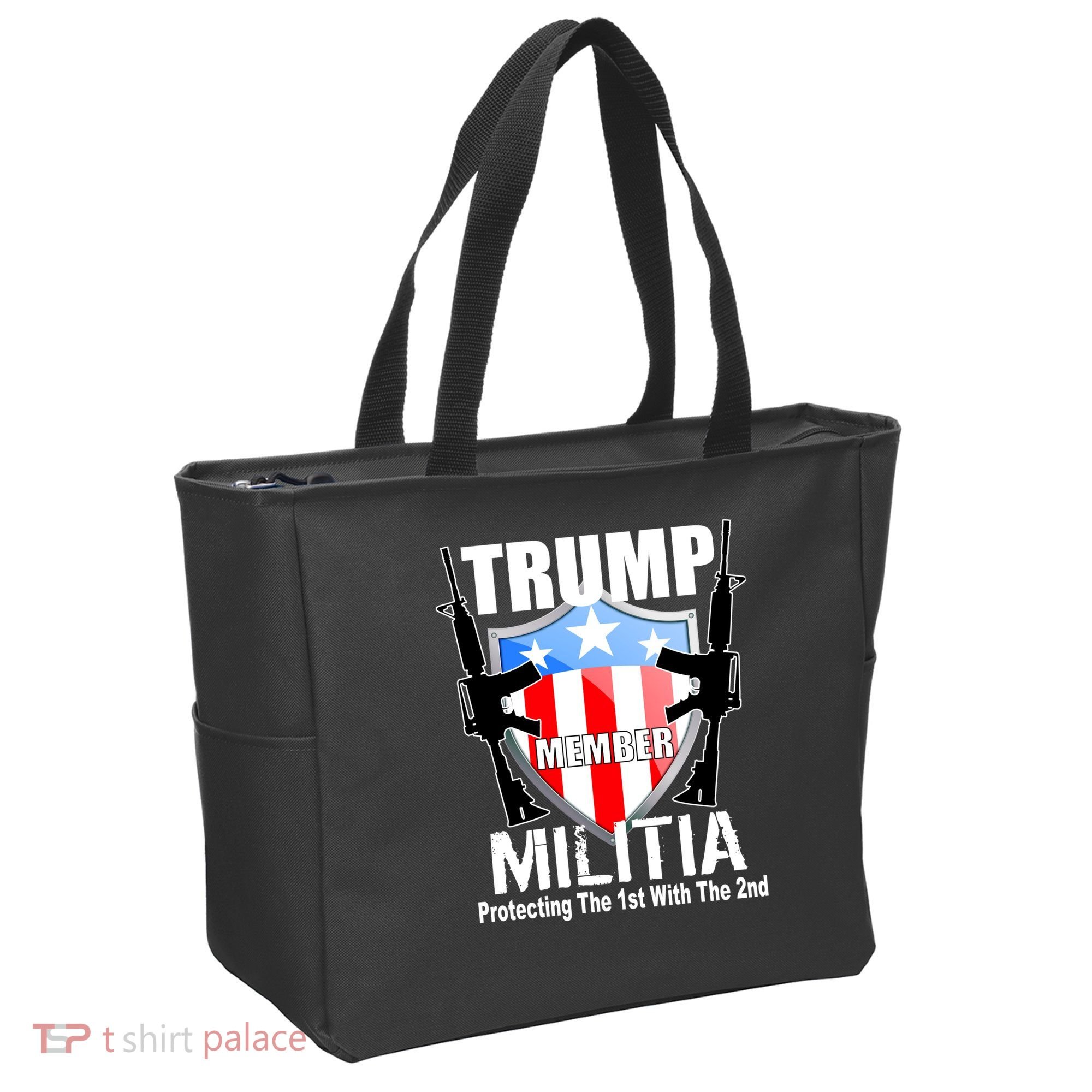 Trump Militia Protecting The 1st With 2nd Tote Bag