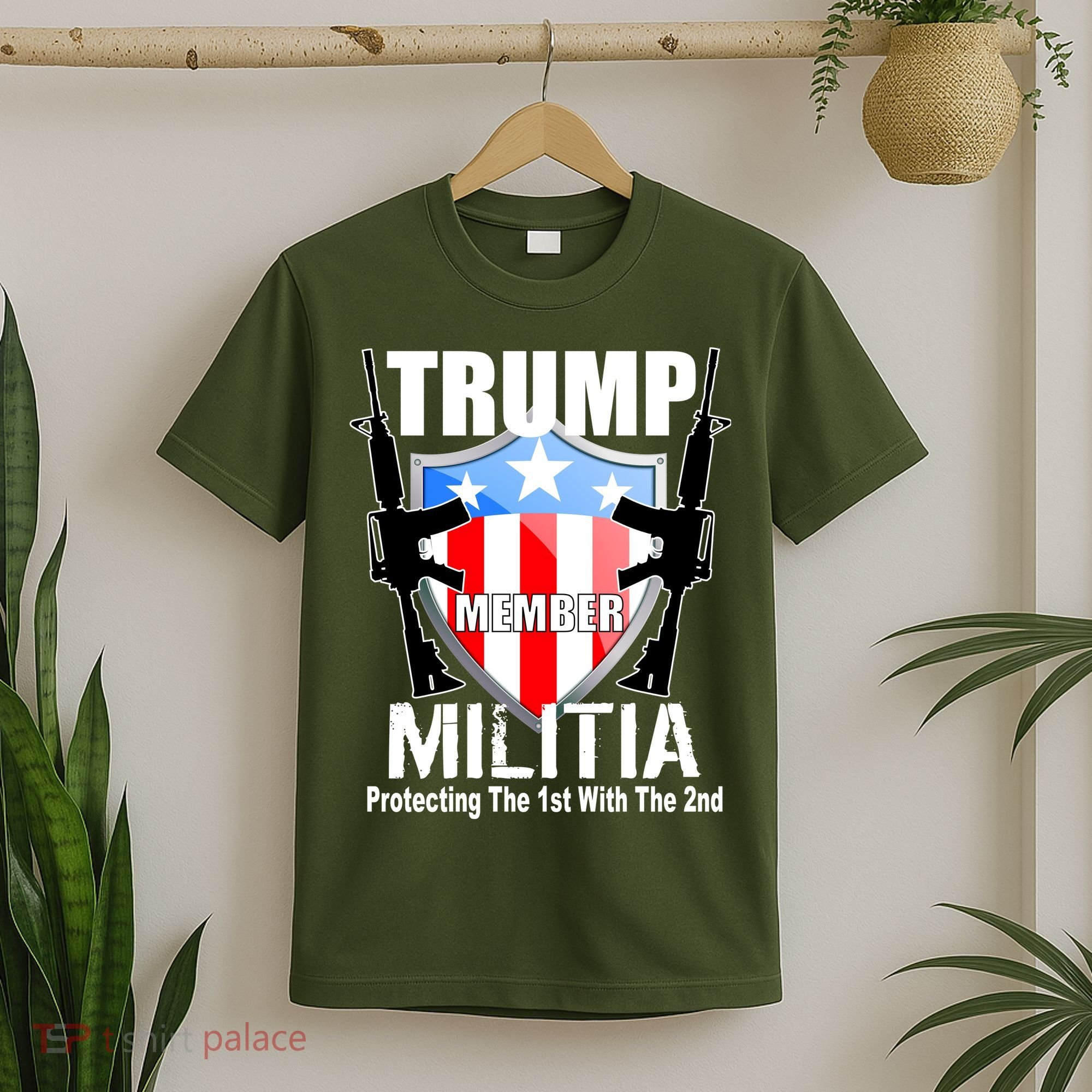 Trump Militia Protecting The 1st With 2nd T-Shirt