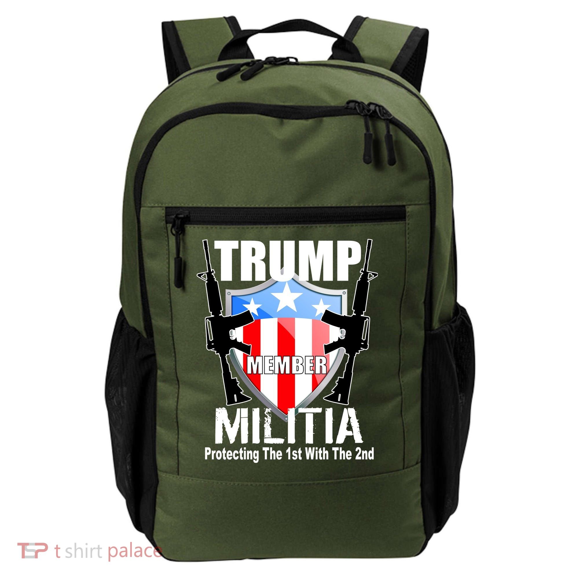Trump Militia Protecting The 1st With 2nd Backpack