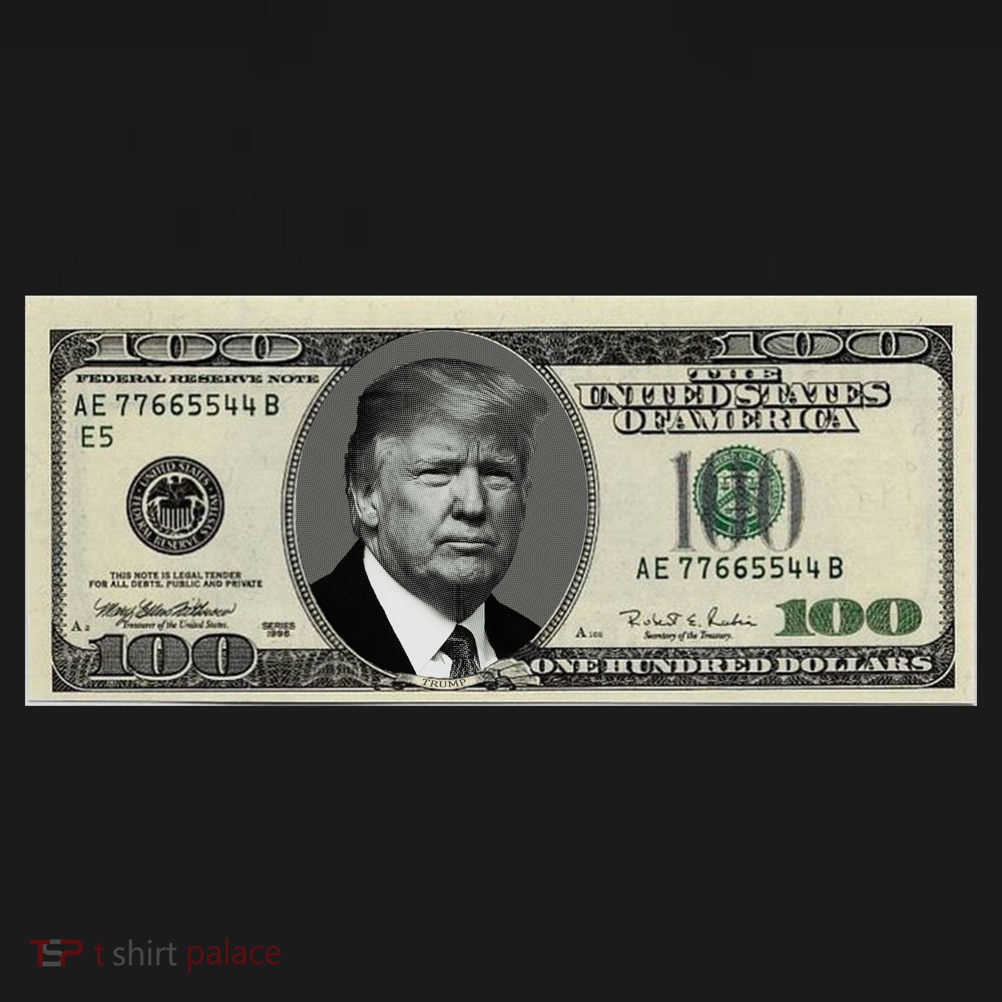 Trump Money Hundred Dollar Bill $100  Doggie Tank