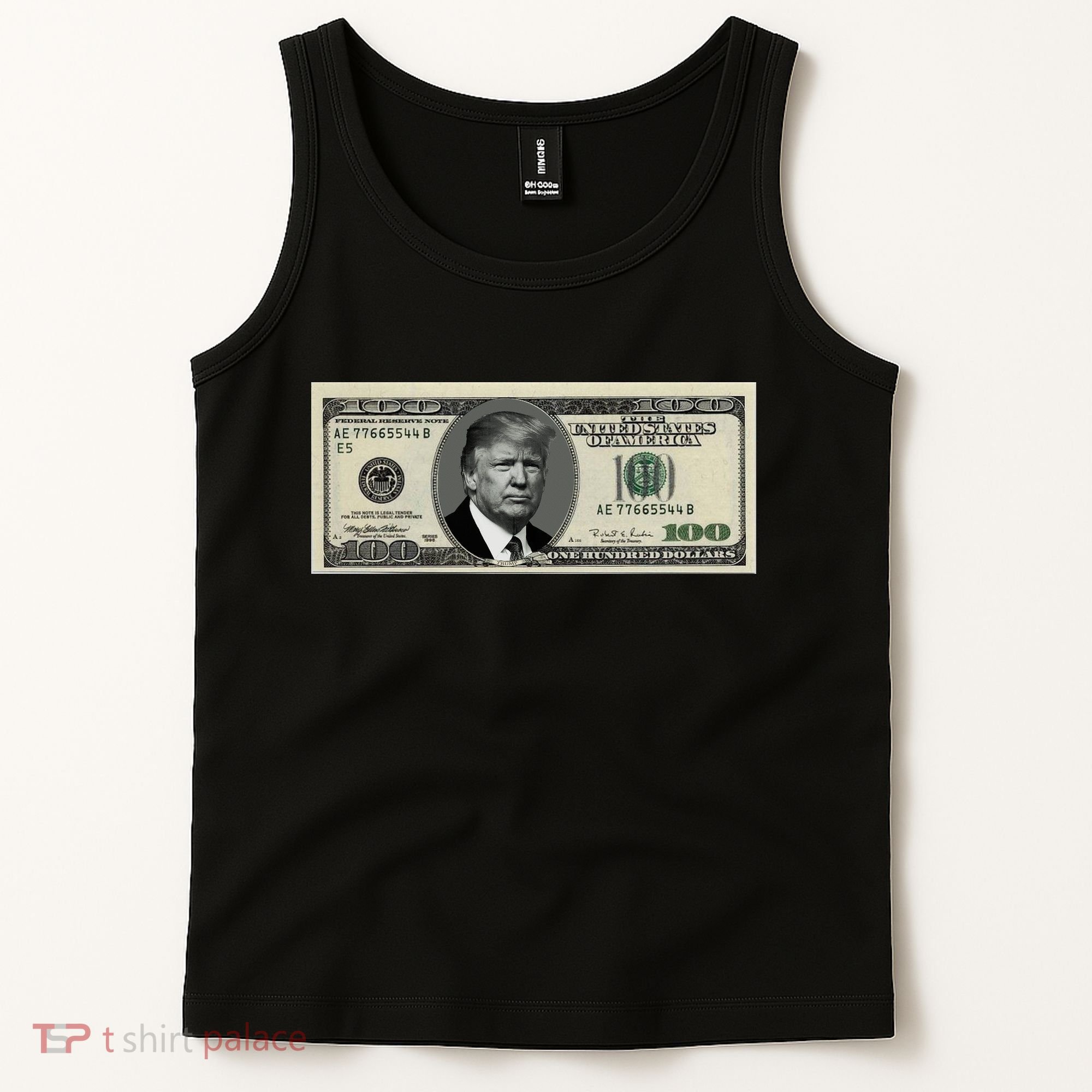 Trump Money Hundred Dollar Bill $100  Tank Top