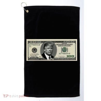 Trump Money Hundred Dollar Bill $100  Golf Towel