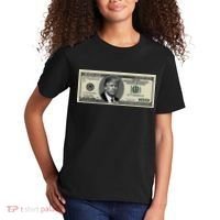 Trump Money Hundred Dollar Bill $100  Kids T-Shirt thumb 2
