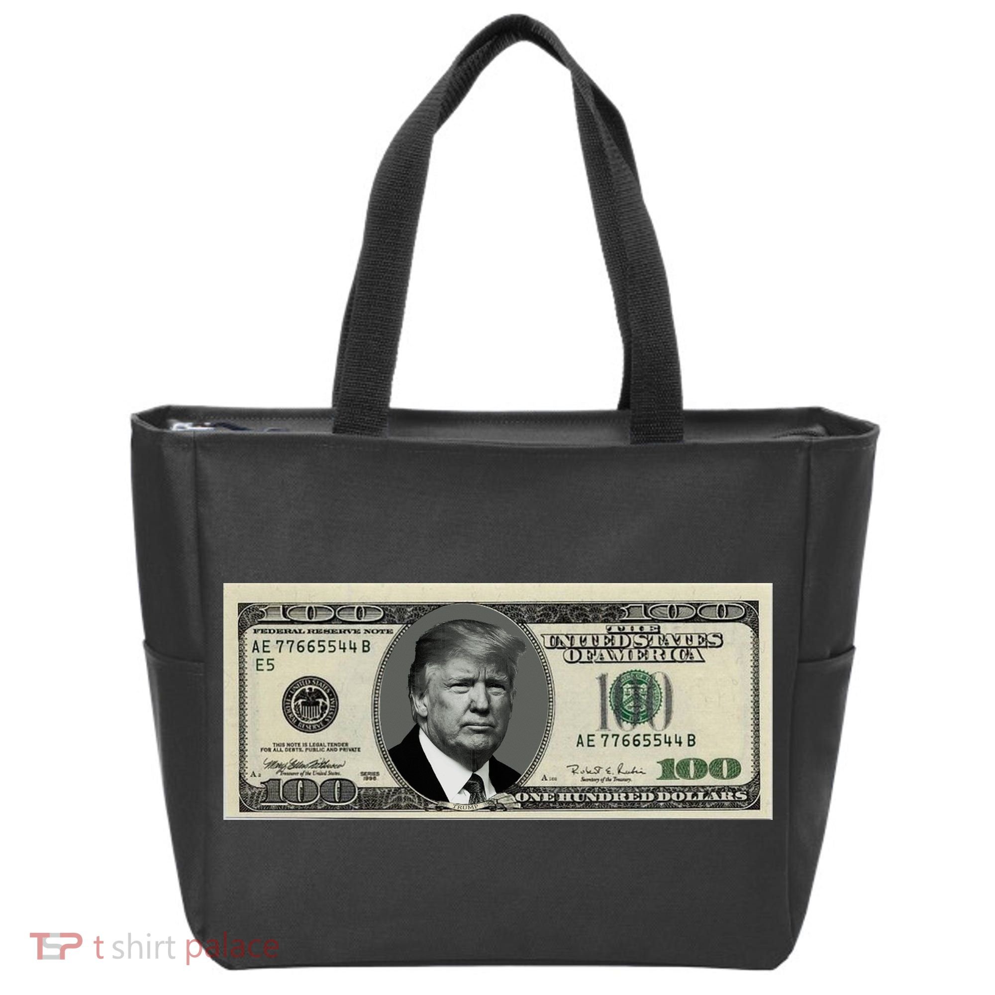 Trump Money Hundred Dollar Bill $100  Tote Bag