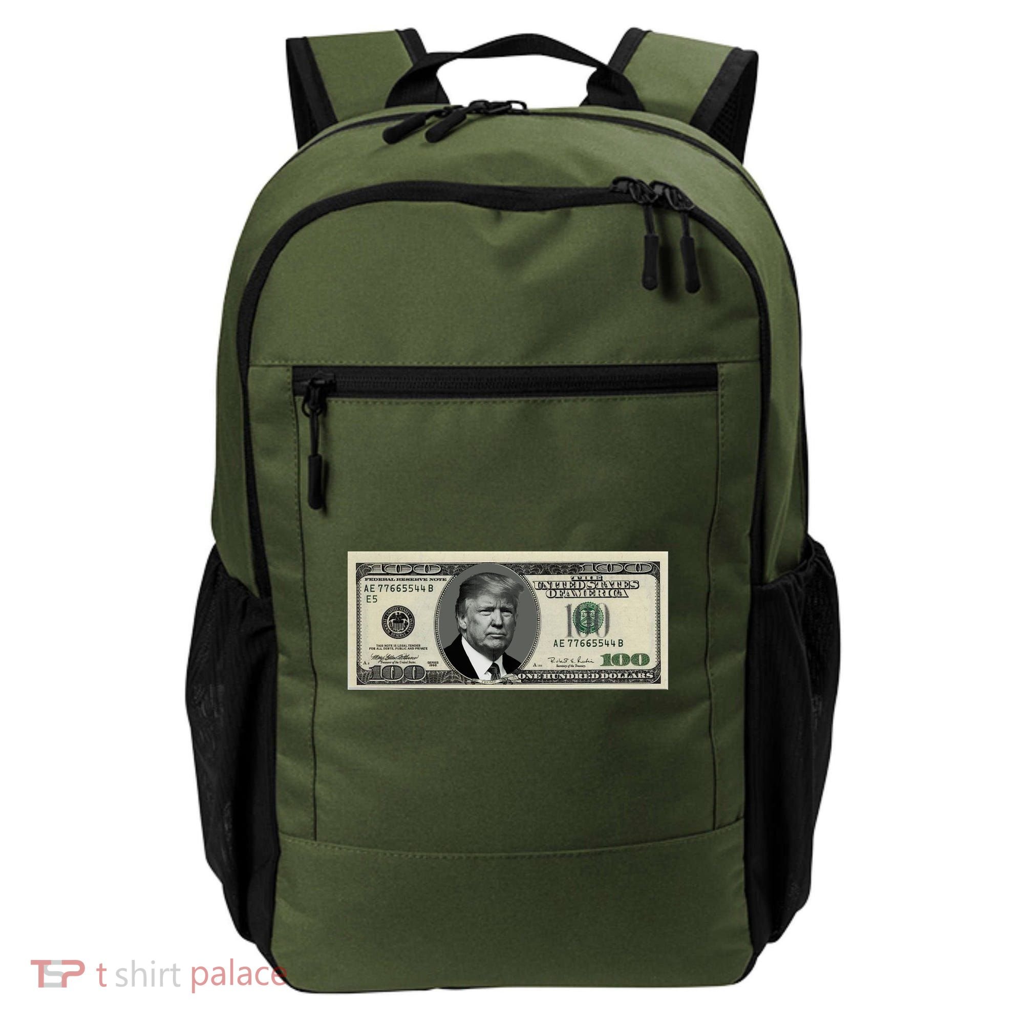 Trump Money Hundred Dollar Bill $100  Backpack