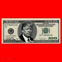 Trump Money Hundred Dollar Bill $100  Santa Hat thumb 1