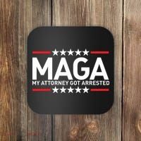Trump My Attorney Got Arrested MAGA Coaster thumb 0