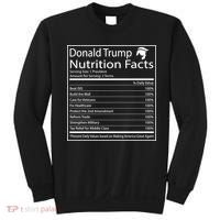 Trump Nutrition Facts Make America Great Sweatshirt thumb 0