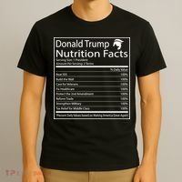 Trump Nutrition Facts Make America Great T-Shirt thumb 3