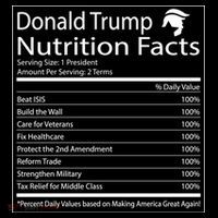 Trump Nutrition Facts Make America Great Women's Hoodie thumb 2