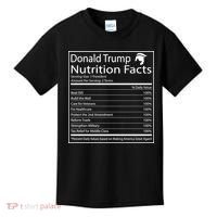 Trump Nutrition Facts Make America Great Kids T-Shirt thumb 0