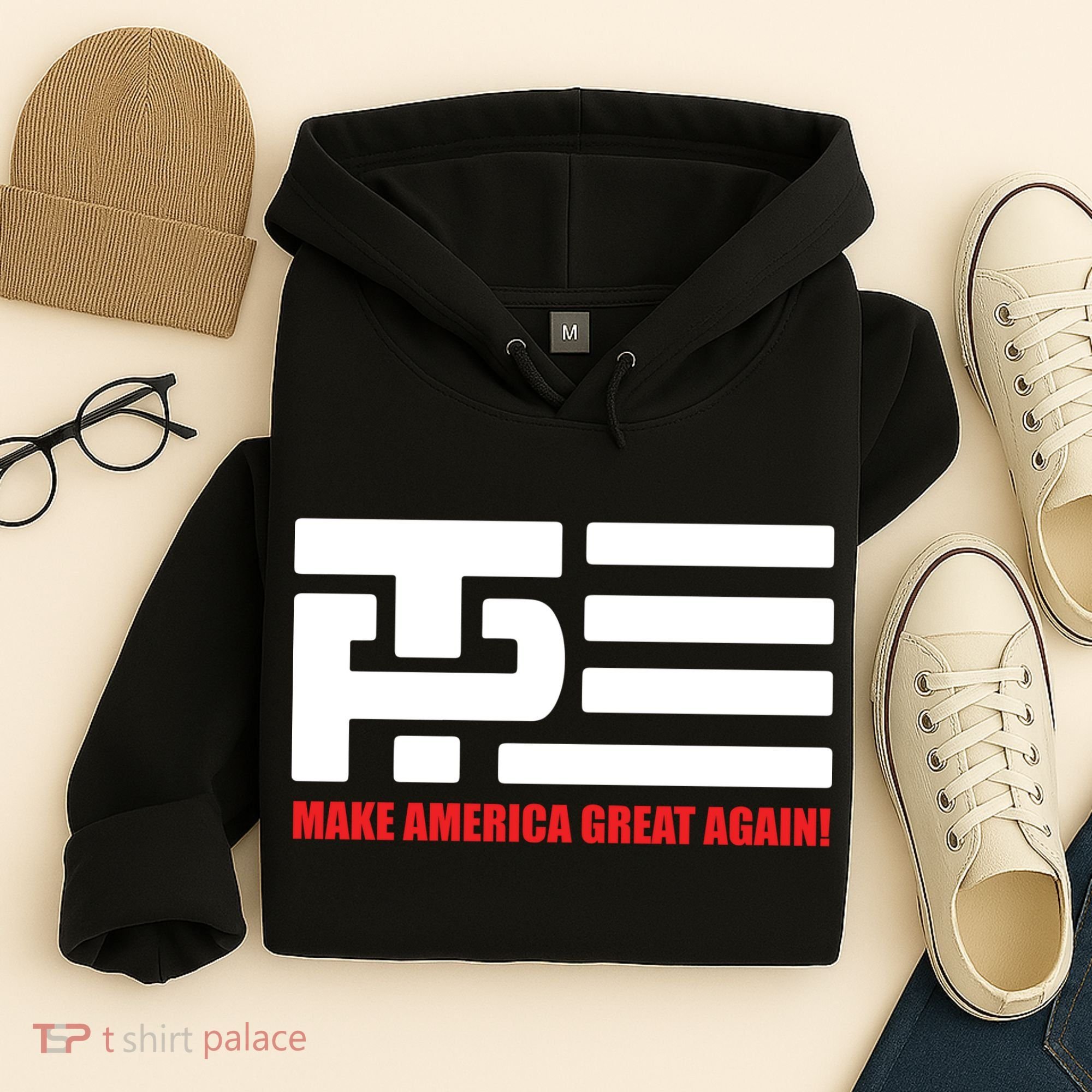 Trump Pence Flag Make America Great Again Hoodie