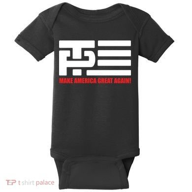 Trump Pence Flag Make America Great Again Baby Bodysuit