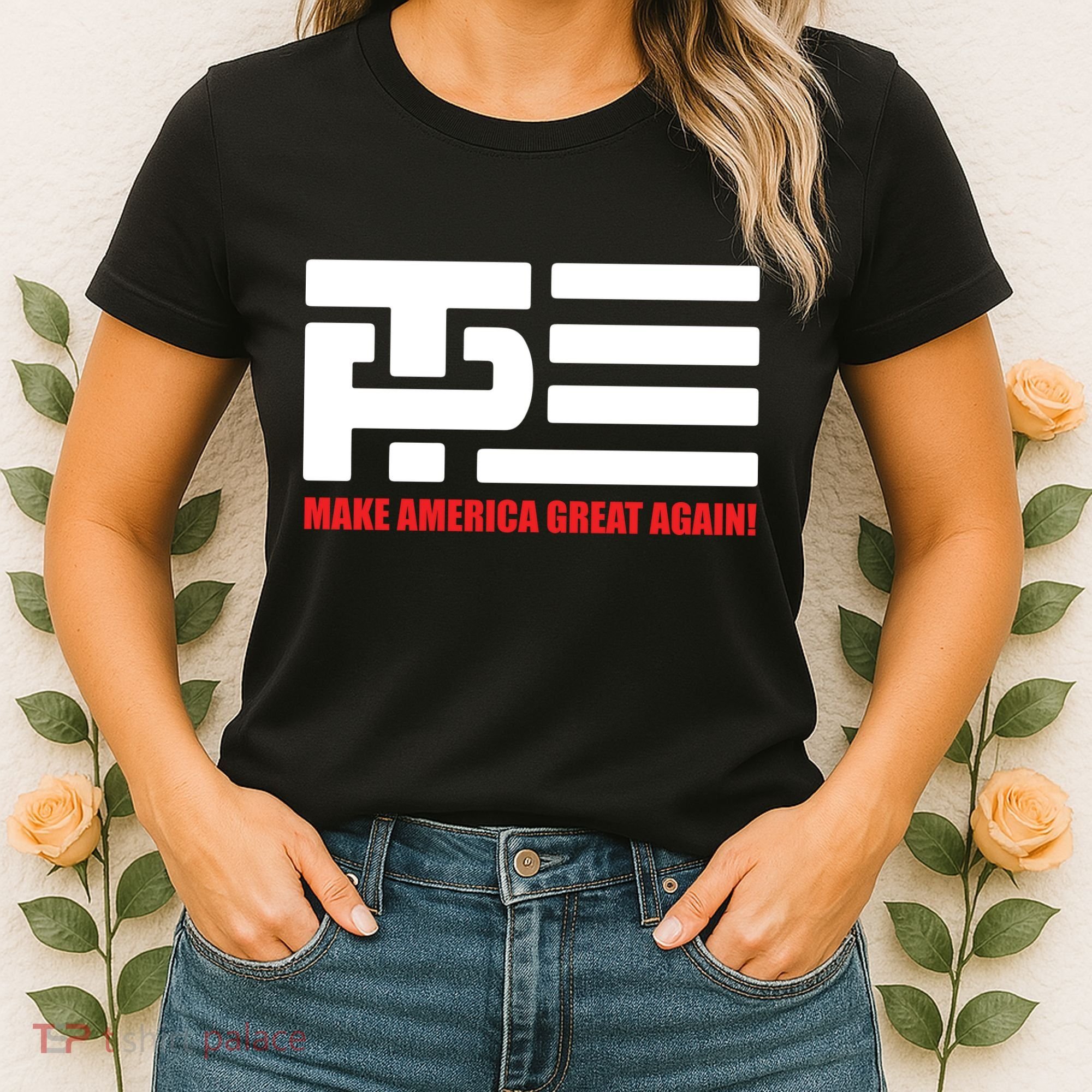 Trump Pence Flag Make America Great Again Women's T-Shirt