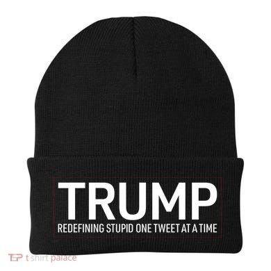Trump Redefining Stupid One Tweet At A Time Beanie
