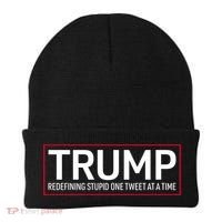 Trump Redefining Stupid One Tweet At A Time Beanie thumb 0