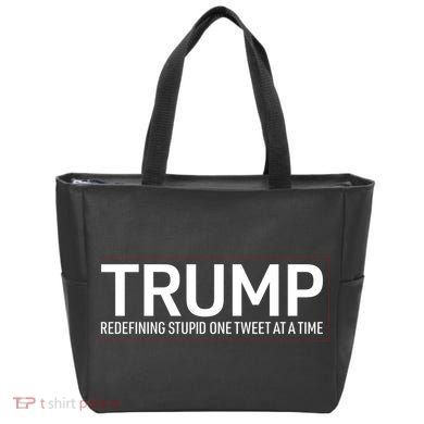 Trump Redefining Stupid One Tweet At A Time Tote Bag