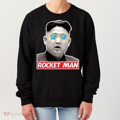 Trump Rocket Man Kim Jong Un Women's Sweatshirt