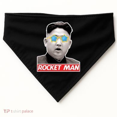 Trump Rocket Man Kim Jong Un USA-Made Doggie Bandana