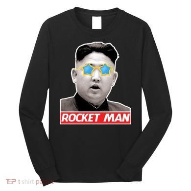 Trump Rocket Man Kim Jong Un Long Sleeve Shirt