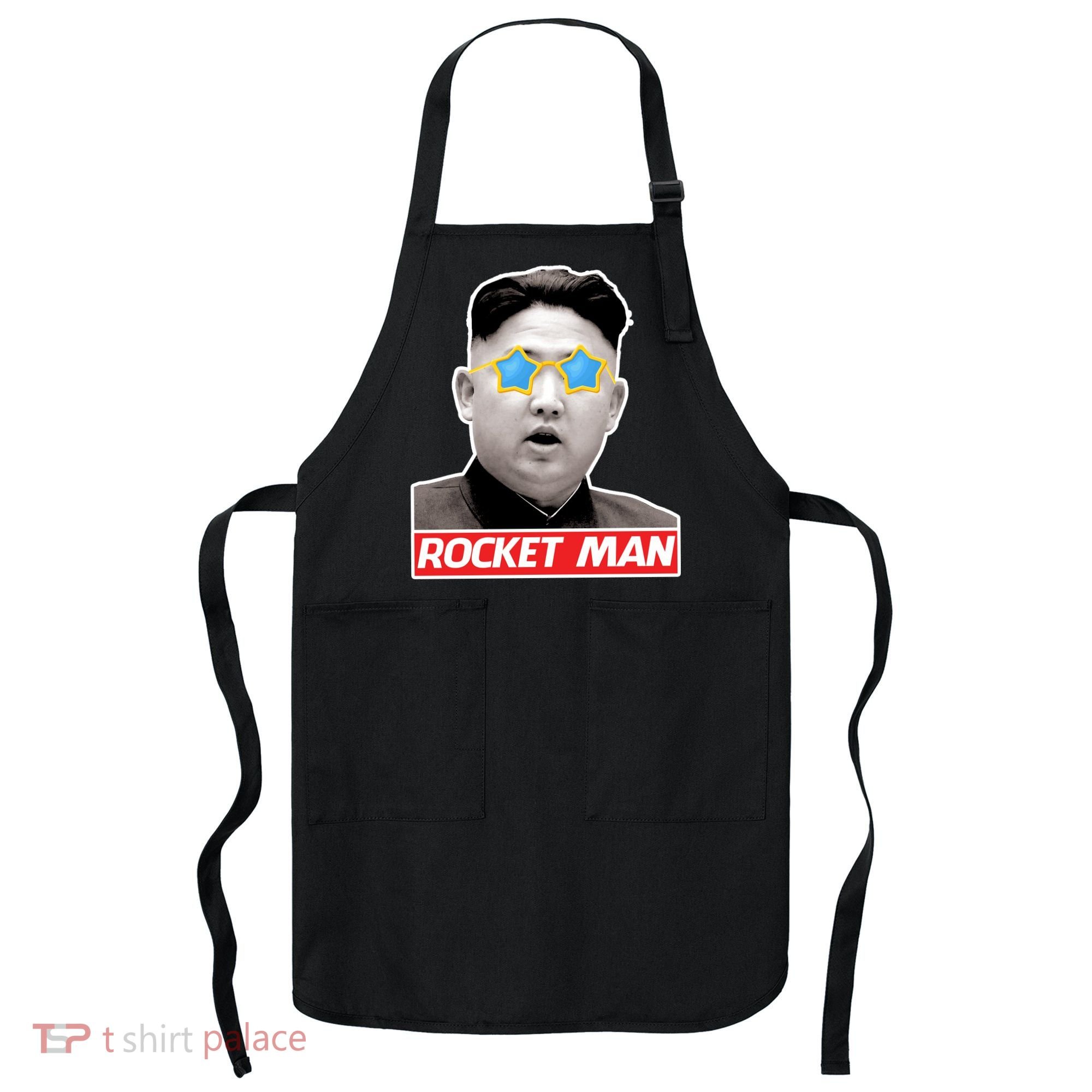 Trump Rocket Man Kim Jong Un Apron