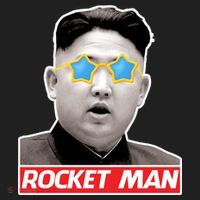 Trump Rocket Man Kim Jong Un Beanie thumb 2