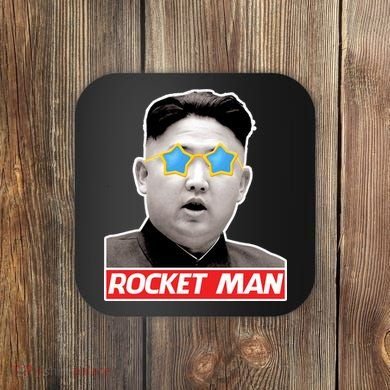 Trump Rocket Man Kim Jong Un Coaster
