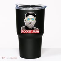 Trump Rocket Man Kim Jong Un Tumbler thumb 0
