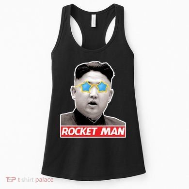 Trump Rocket Man Kim Jong Un Women's Tank Top