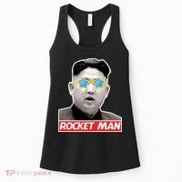 Trump Rocket Man Kim Jong Un Women's Tank Top thumb 0