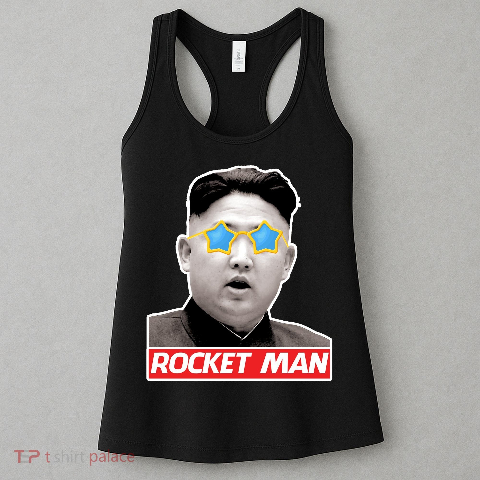 Trump Rocket Man Kim Jong Un Women's Tank Top