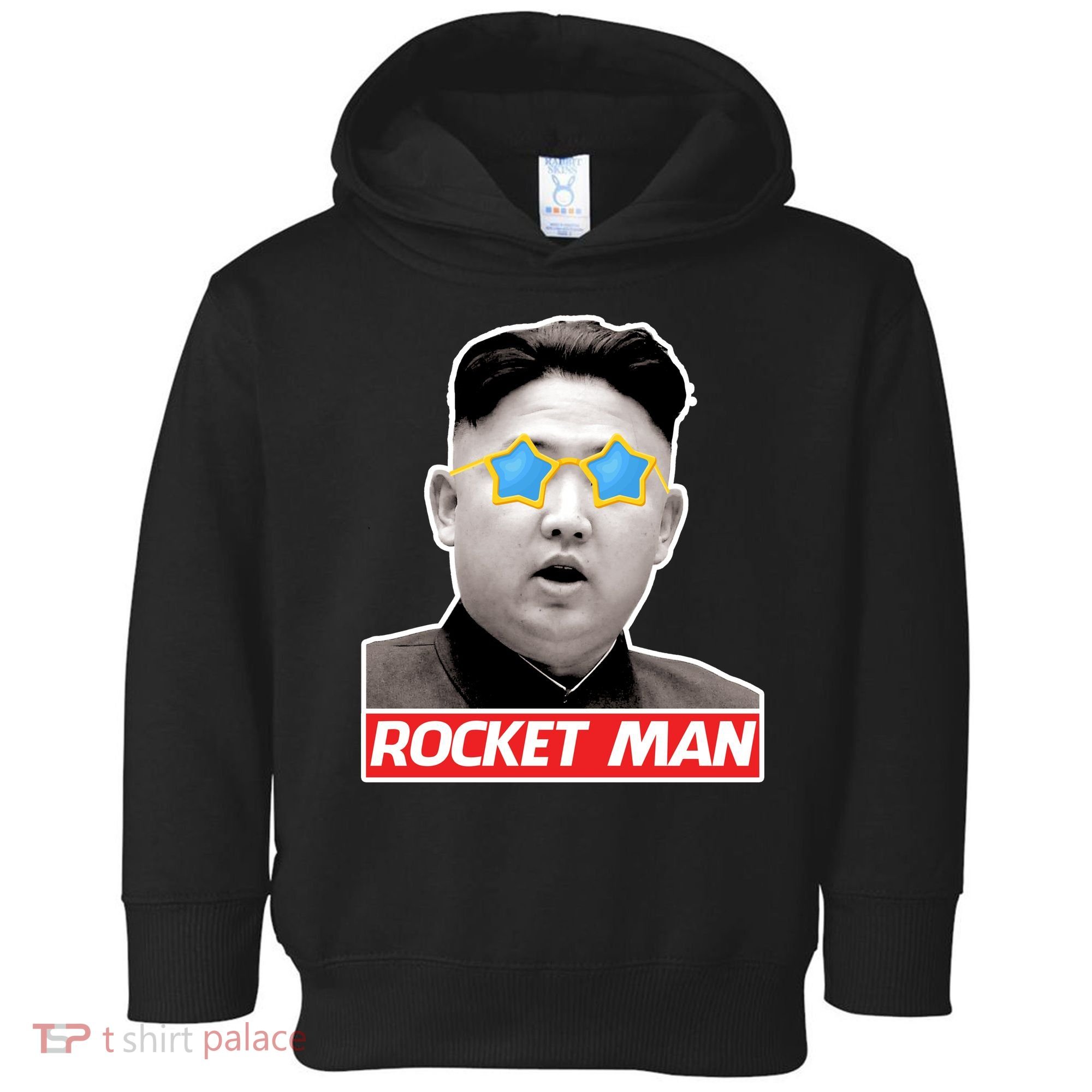 Trump Rocket Man Kim Jong Un Toddler Hoodie