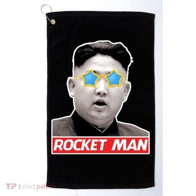 Trump Rocket Man Kim Jong Un Golf Towel