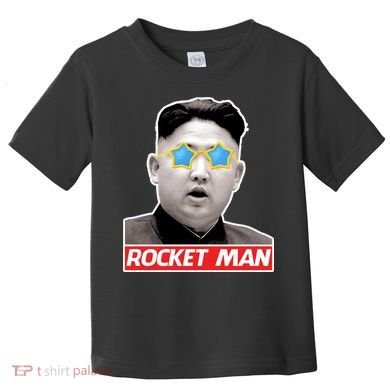 Trump Rocket Man Kim Jong Un Toddler T-Shirt